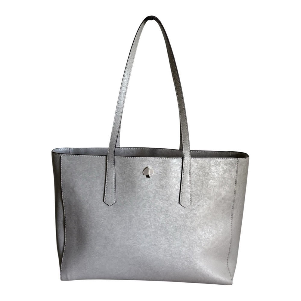 Authentic Kate Spade Molly Large Leather Tote True Taupe! - Picture 2 of 15